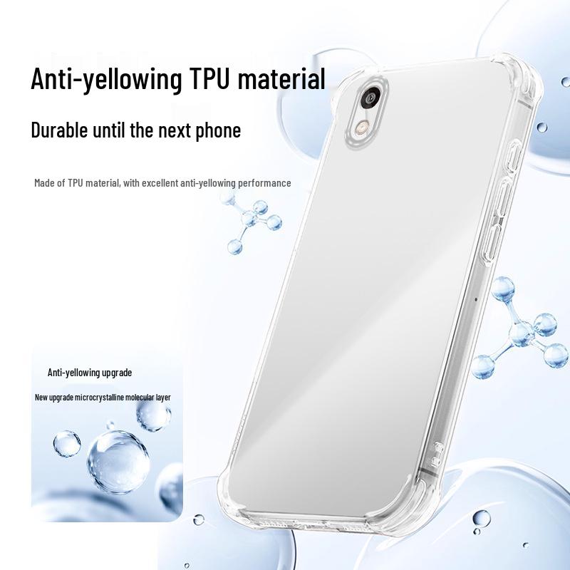 Совместимый с Honor 8 Прозрачный чехол для телефона - Угловые подушки безопасности, Защита от падения, Материал ТПУ, Простой и элегантный дизайн.