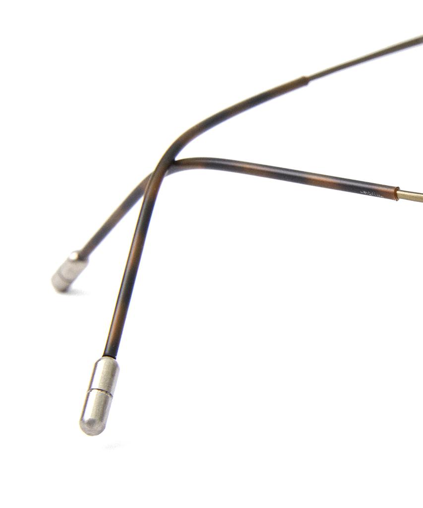 Очки Loulou R Eye 182 Круглые на шарнирах 50 Античное золото