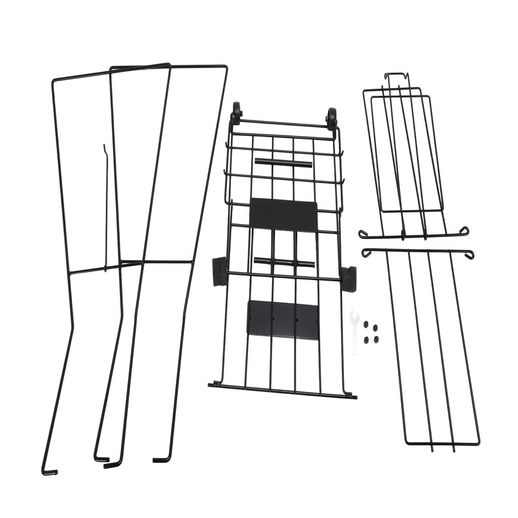 Portable Tennis Hopper Basket Multi Sport Sports Ball Pick Up Hopper with Rolling Casters Iron Frame Easy Grip Handle