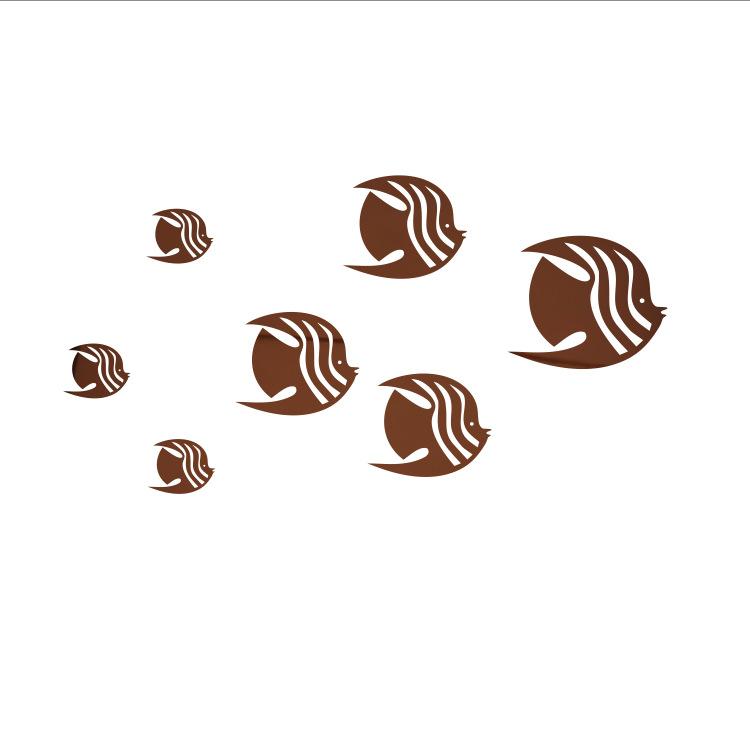 Рыбка-пузырь Океан Наклейка на стену Зеркало акриловое 3D Настенное искусство для детской комнаты и детского сада Самоклеящийся Съемный Декор