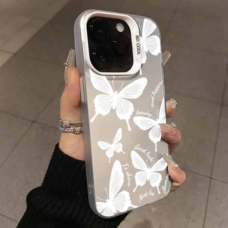 Матовый чехол-бабочка для Xiaomi Mi 15 14 14T 13 13T 12 12T 12X 12S 11 Lite POCO F6 F5 X6 X5 X3 M6 Pro 5G 4G M5S Акриловая крышка