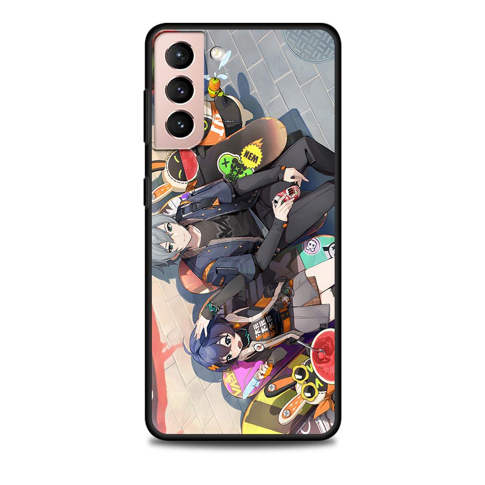 Nicole Demara Zenless Zone Zero Case for Samsung Galaxy S23 S21 S20 FE S24 S22 Ultra S10 S10e S9 Plus Soft Black TPU Phone Cover