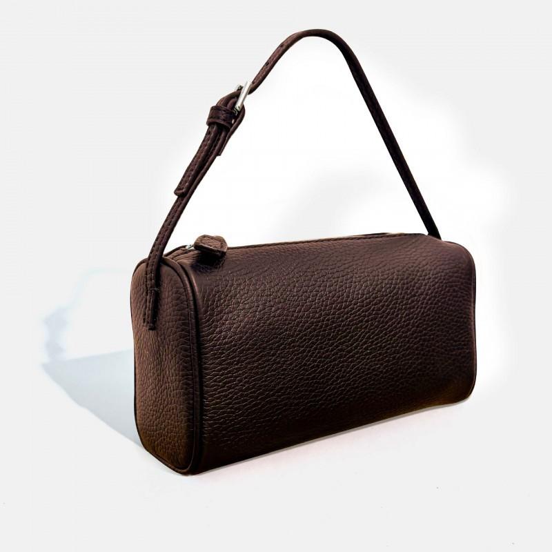 2026 Genuine Leather Women's Bag Tc Top-layer Cowhide Pen Holder All-matching High-end Portable Crossbody