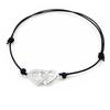 Les Trésors De Lily [I9112] - Черный серебряный браслет «Любовь»
