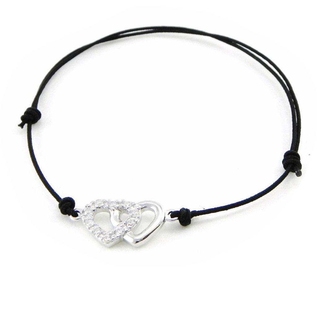 Les Trésors De Lily [I9112] - Черный серебряный браслет «Любовь»