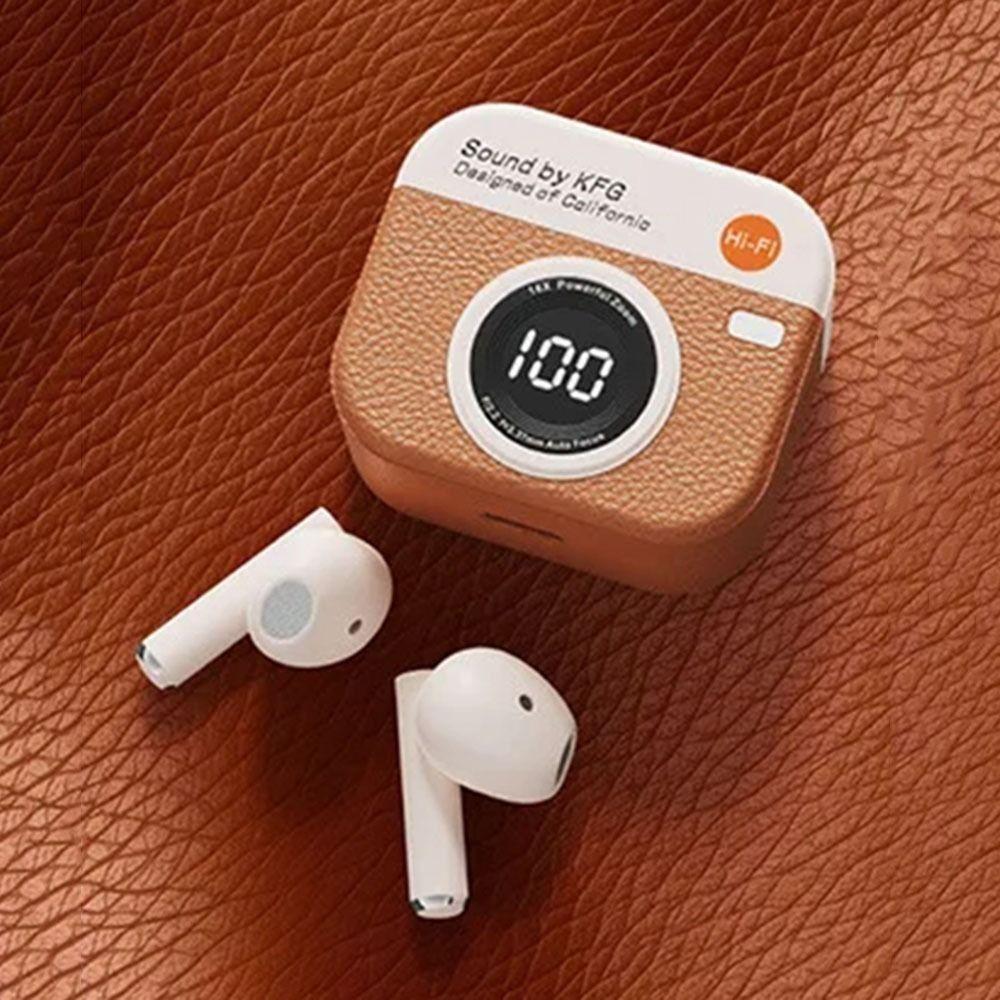 Ретро Камера Bluetooth Наушники Вкладыши Спортивная Гарнитура Беспроводные Наушники Воздушная проводимость