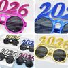 2026 Номер Очки 2026 Счастливого Года Очки Бриллиантовые Блестящие Солнцезащитные Очки Косплей Реквизит Украшение для Рождественской Вечеринки Смешные Очки