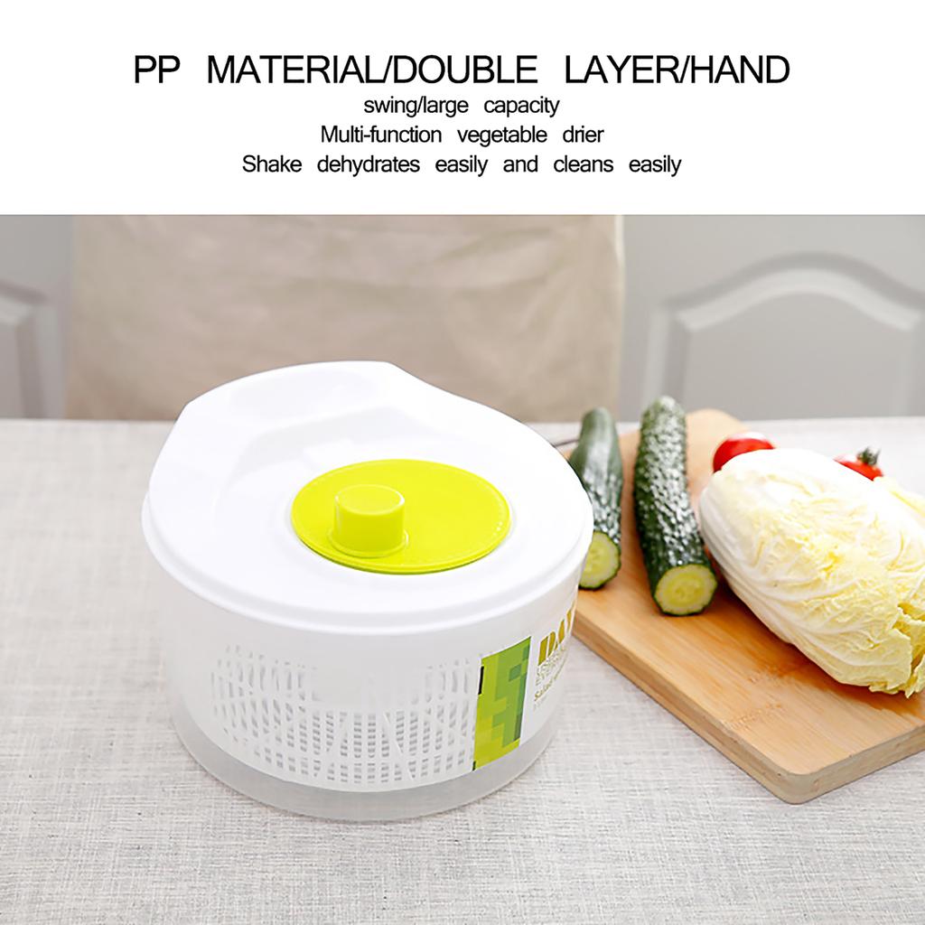 Бытовой дегидратор для овощей, креативный ручной счетчик для воды, салата, корзина для слива фруктов, сушилка с рукояткой, кухонный бытовой гаджет