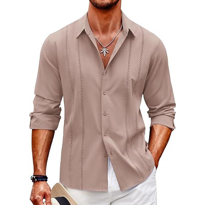 Роскошные модные мужские рубашки, модные однобортные рубашки, повседневные топы с длинным рукавом и принтом, мужские рубашки для вечеринок 8 цветов 3XL
