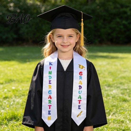 Preschool Graduation Stole Kindergarten Stole, Unisex Satin Sash, Printed Sash Kids Class of 2026 Graduates Gift Boys