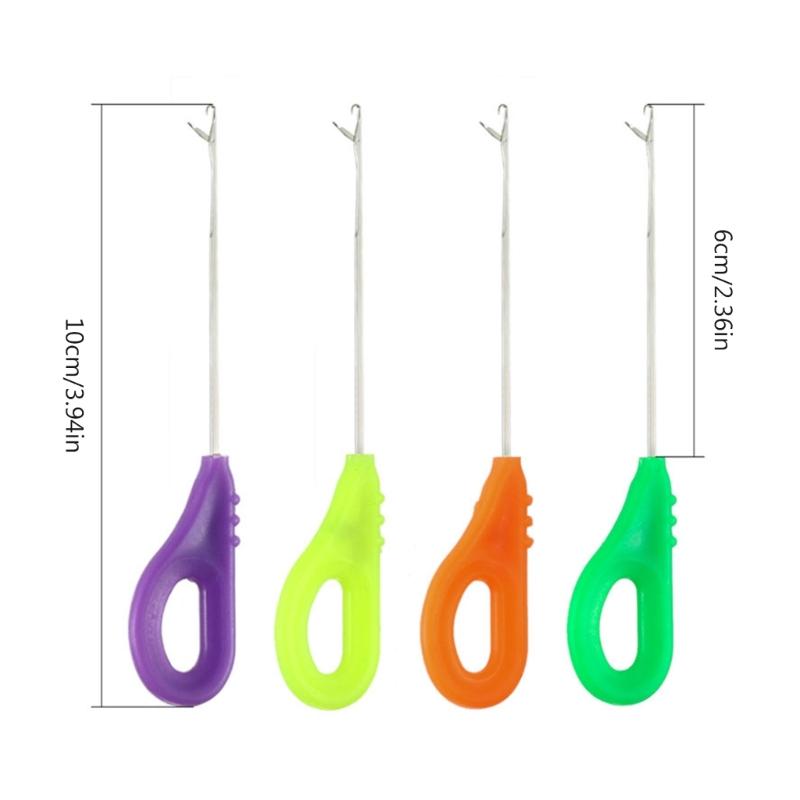 4 шт. Новые фидерные кормушки Игла для насаживания наживки Легкая сплайсинг Стальная игла для оснасток Аксессуары для загрузки оснасток