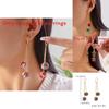 Christmas Theme Alloy Earrings With Suede Tassels Details For Seasonal Wear