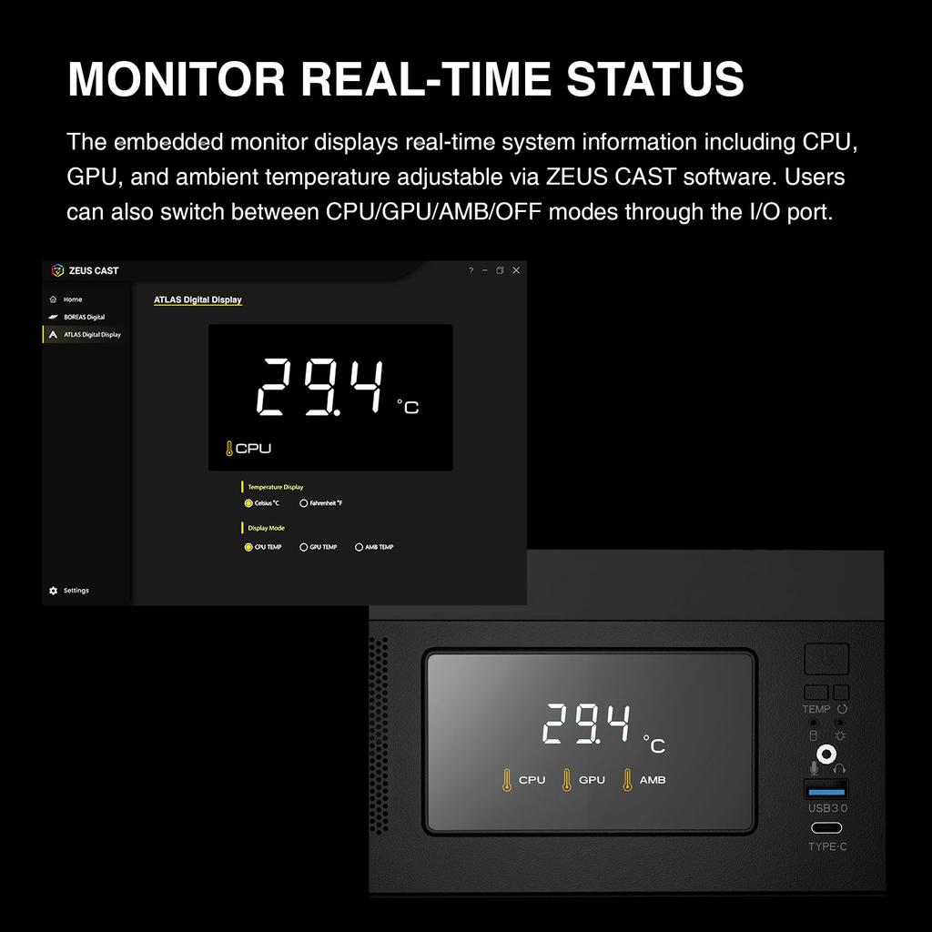 Совместимость с приложением GAMDIAS Gaming PC Case Display Изготовлен из закаленного стекла ATX Вентилятор 3x120 мм ARGB PWM Поддержка видеокарт до RTX 4000 410 мм Поддержка видеокарт до 360 мм