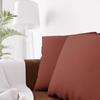 Coussin décoratif 45x45 cm Eclipse brique, par Soleil d'ocre