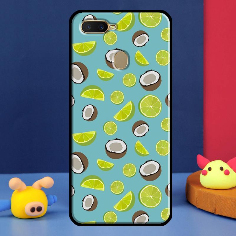 Летний Фруктово-Кокосовый Чехол Для Oppo A98 A78 A58 A15 A16 A17 A5 A9 A91 A52 A72 A76 A96 A74 A94 A54 S A57 A77 Чехол