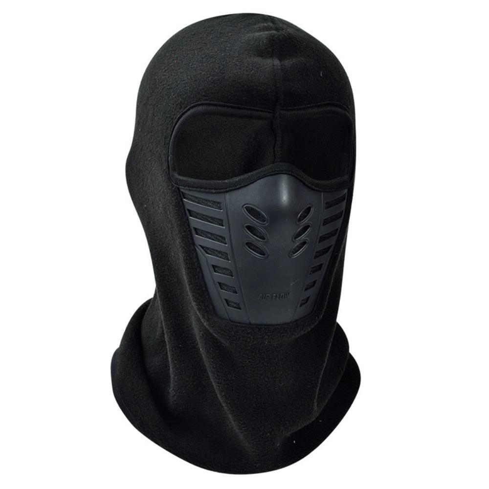 Thickened Fleece Thermal Neck Dustproof Motorcycle Mask Face Shield Skiing Riding Masked Cap Men