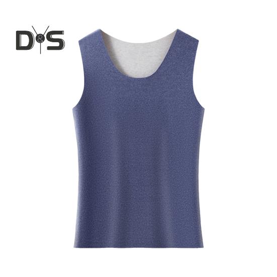 Мужской терможилет, бесшовный пошив, высокоэластичный, технология шлифования DE Velvet, майки с генерацией тепла