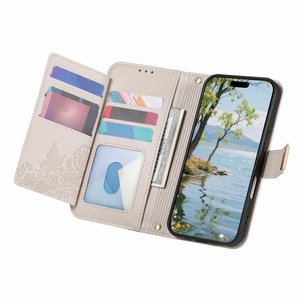 Case for Edge 70 Fusion+ 5G - Leather/PU, White, With Card Holder