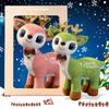 Colorful Dream Cartoon Christmas Elk Plush Doll Pillow 6pc Standing Deer Plush Toy Home Decor Gift For Boys And Girls
