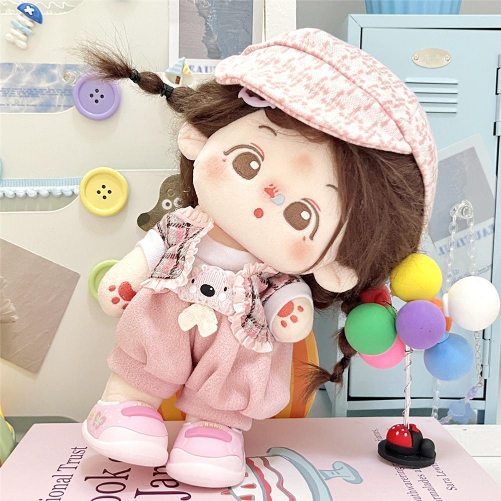 Для 20 см хлопковые комбинезоны для кукол из мультфильмов, сменная одежда для плюшевых кукол, аксессуары для игрового дома, мини-одежда