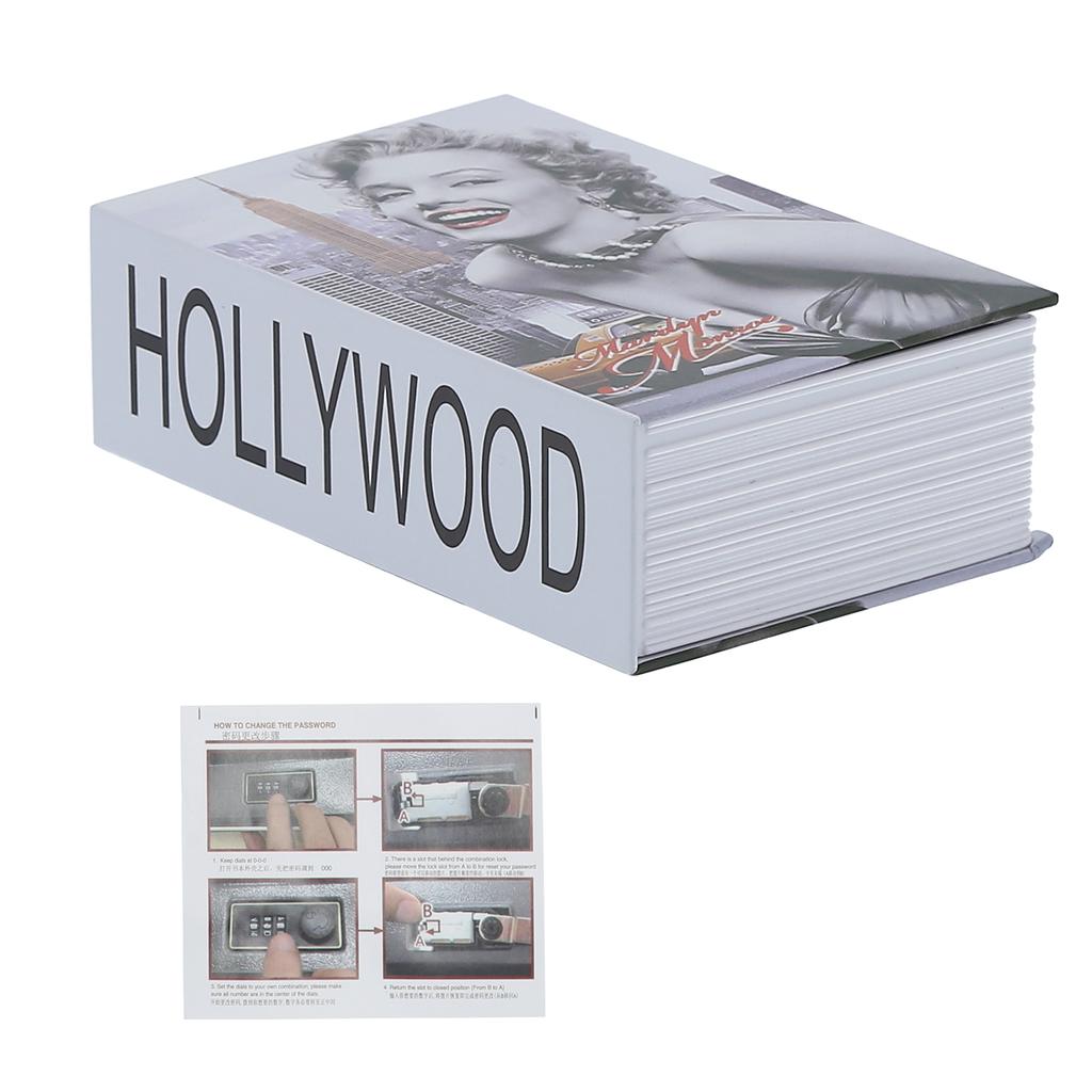 Mini Safe Box Originality Simulation Book Shape Storage Money Case for Home Living Room Office