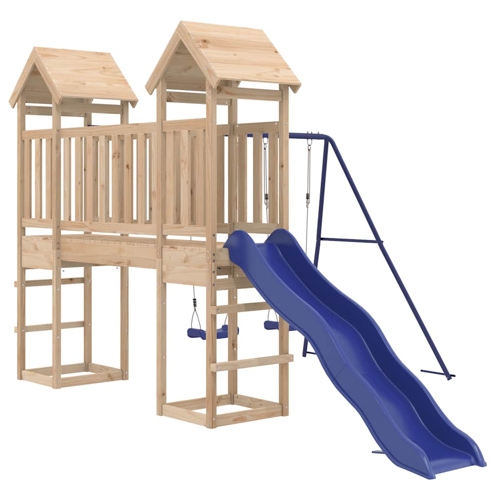 Solid Wood Play Tower Pine