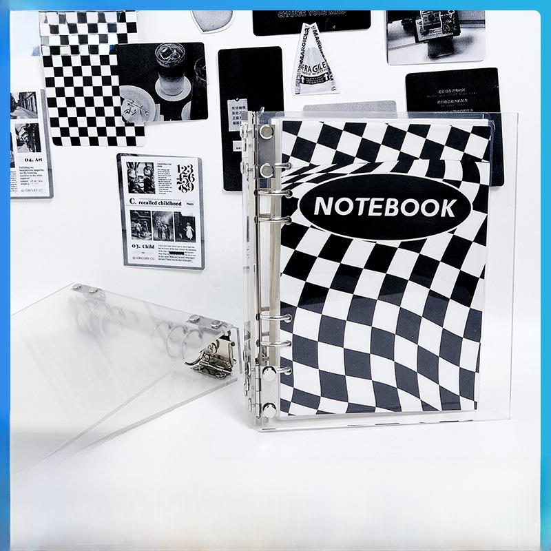 Блокнот-книжка формата А5 DIY с 6 отверстиями, акриловый, прозрачный, с отрывными листами