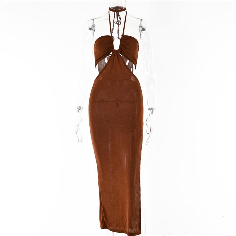 Элегантное облегающее сексуальное женское платье с открытой спиной и открытыми плечами, летние вечерние платья 2022 года, женский халат Femme Ladies