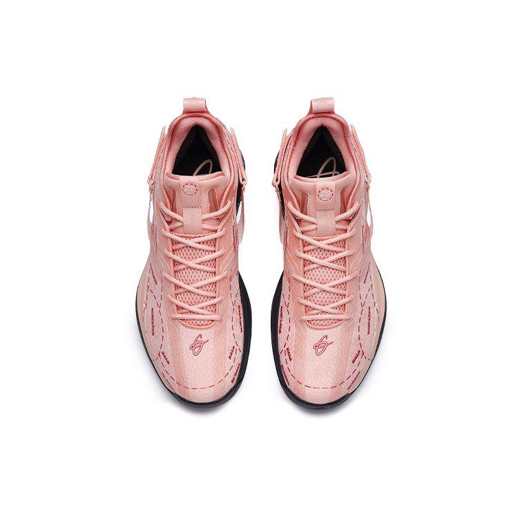 Anta Баскетбольные кроссовки Gh3 Nitrogen Technology с амортизацией, нескользящие, с низким верхом, мужские, светло-розовые 112231103-4
