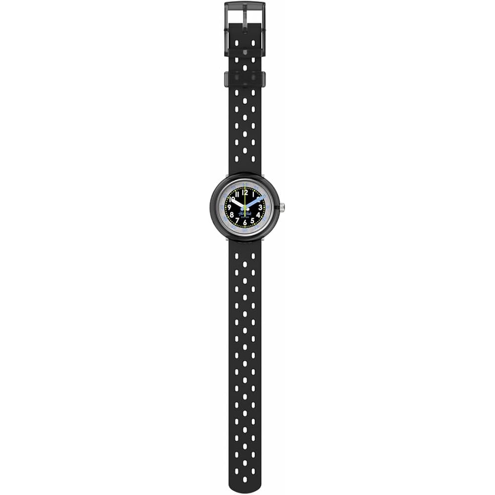 Детские часы Flik Flak Fizz в стиле Black Watch (FCNP001), Унисекс, Черный