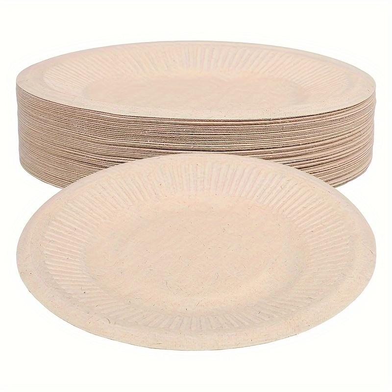 1 комплект/50 шт. Круглая обеденная тарелка, 50 шт. 8-дюймовая одноразовая обеденная тарелка, десертная обеденная тарелка, обеденная тарелка для закусок на свадебный торт
