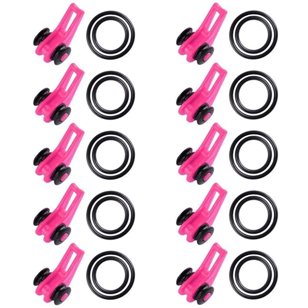 Пластиковые резиновые аксессуары для приманок 10 цветов Джиг-крючки Безопасное хранение Портативный держатель для наживки Рыбалка