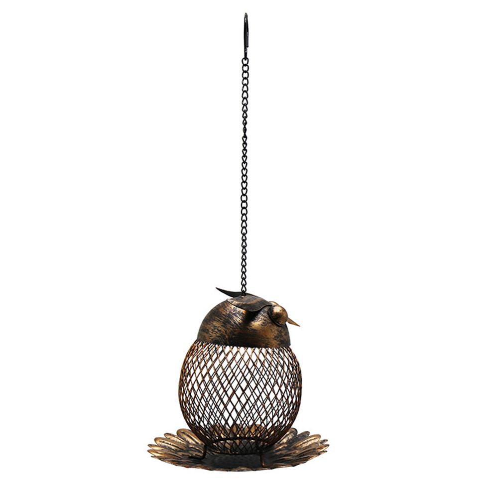 Wild Bird Station Outdoor Decor Water Bottle Metal Owl Bird Feeder Hanging Garden Hummingbird Feeding Tube