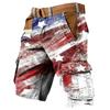 Мужские рабочие шорты с принтом Дня независимости и несколькими карманами