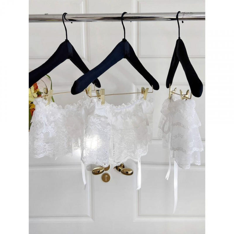 Трехслойная юбка-подъюбник из прозрачного белого тюля в балетном стиле с маленькими цветами, женская, на шнуровке, с маленькой «занавеской» сзади и бантом, из прозрачного тюля с наложением