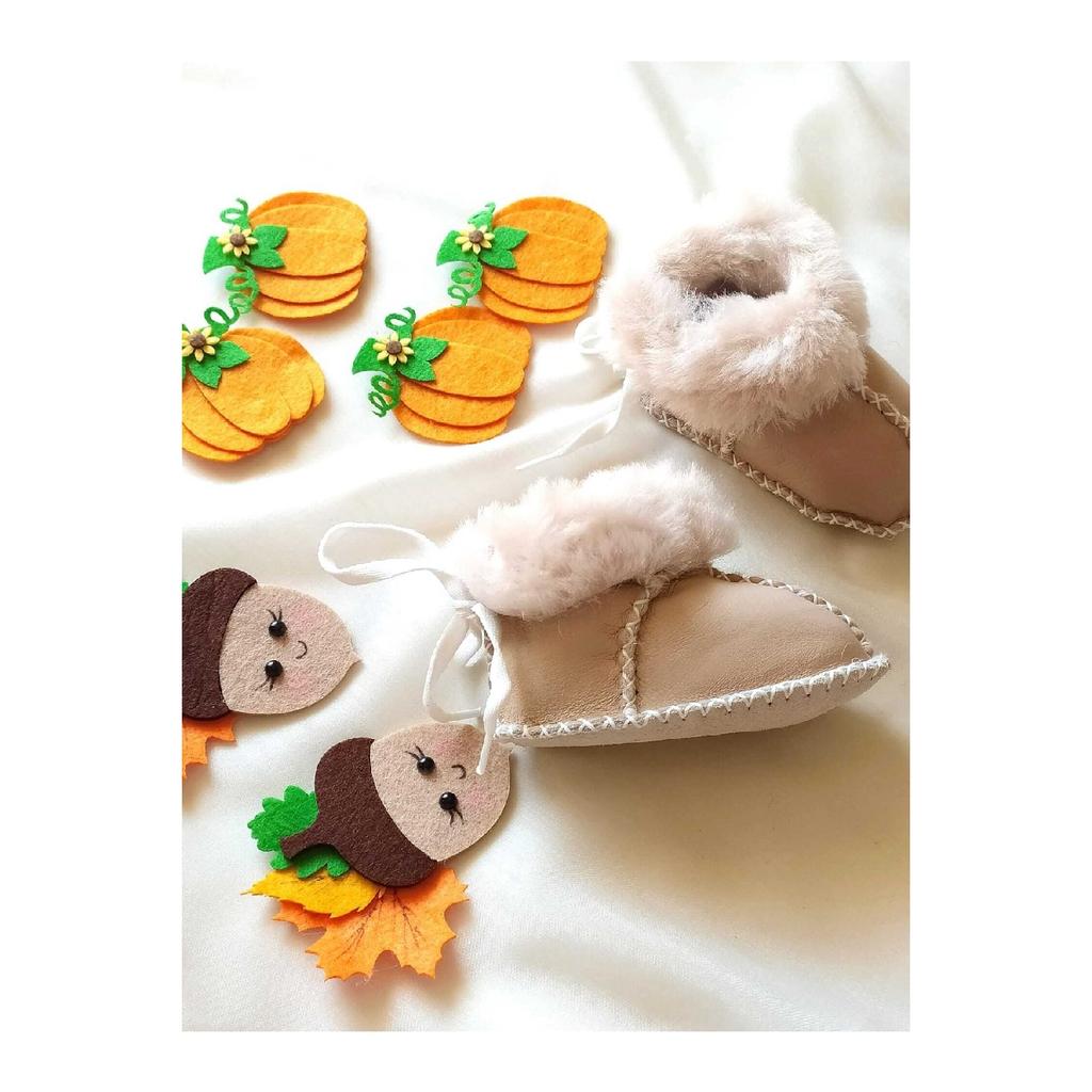 Детские пинетки из органической овечьей кожи, тапочки, детские сапоги, детская обувь