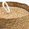 Seagrass & Cotton Round Baskets with Lids – Natural – Set of 3