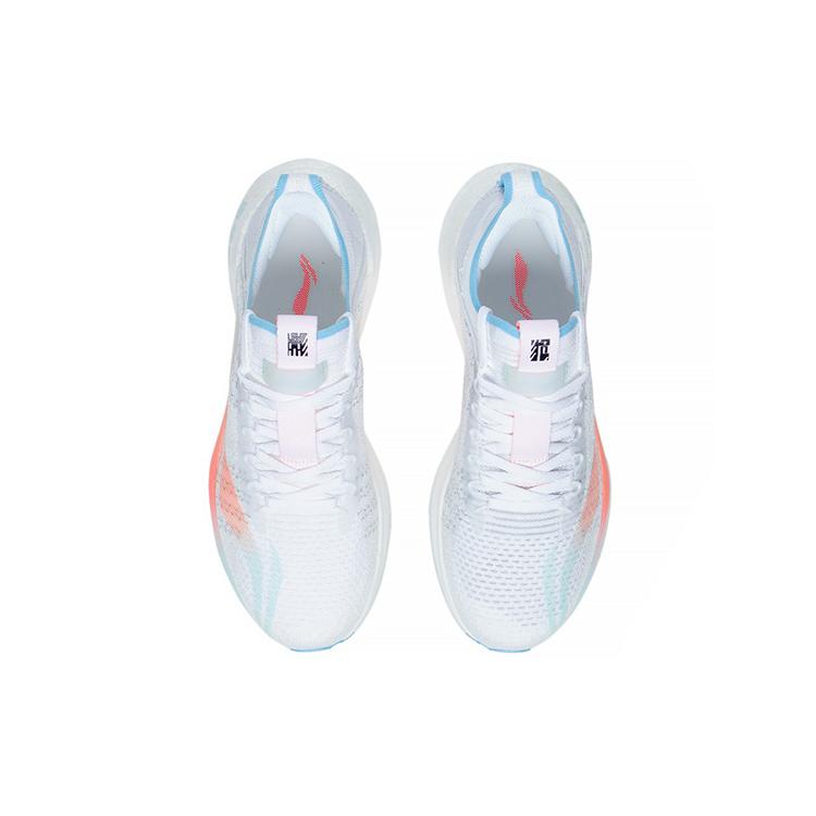 Li Ning Shadow Essential Дышащие Низкие Беговые Кроссовки Женские Бело-Оранжево-Синие ARRS004-7