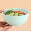 4 шт. Пластиковая салатница пищевого класса с пыленепроницаемой крышкой Многофункциональная утолщенная миска для хлопьев Безопасная для мытья в посудомоечной машине Многоразовая миска для лапши