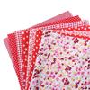 Lachepper 7Pcs/Set Fabric Floral Plaid Cotton Cloth DIY Craft Sewing Handmade  Accessories