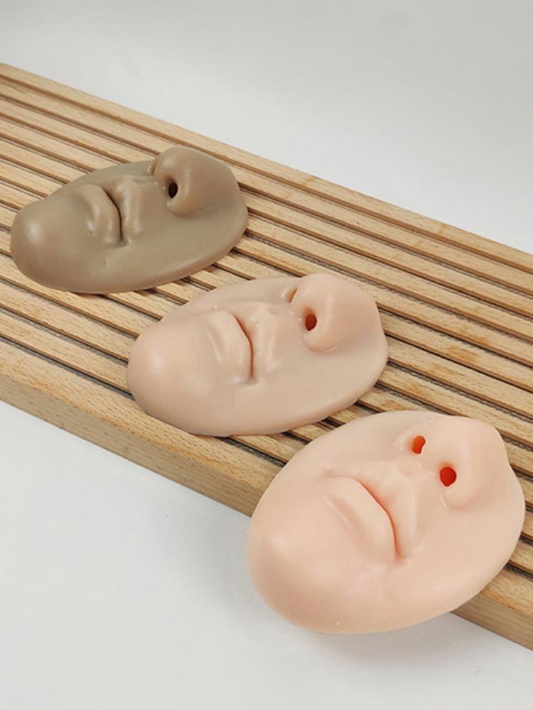 1шт 3D силиконовая модель лица татуировка прокол практика имитация человеческого носа рот часть тела дисплей нос пирсинг ювелирные изделия