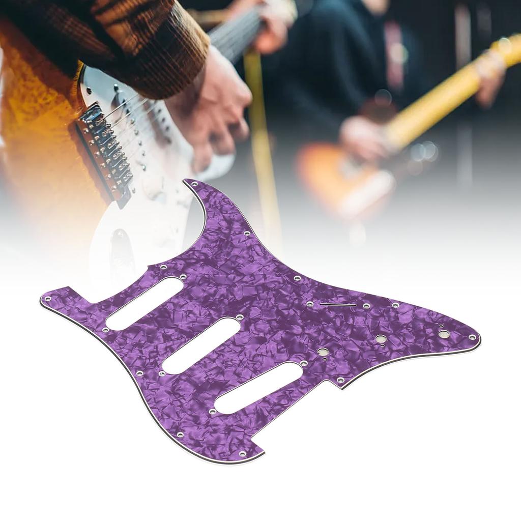 Electric Guitar Pickguard 11 Hole Plastic Front Pick Guard Replacement for   Guitars