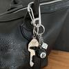 Punk Star Oval Essential Icon Carabiner Keychain Pendant High Quality Keyring Creative Backpack Decoration Accessories Gifts