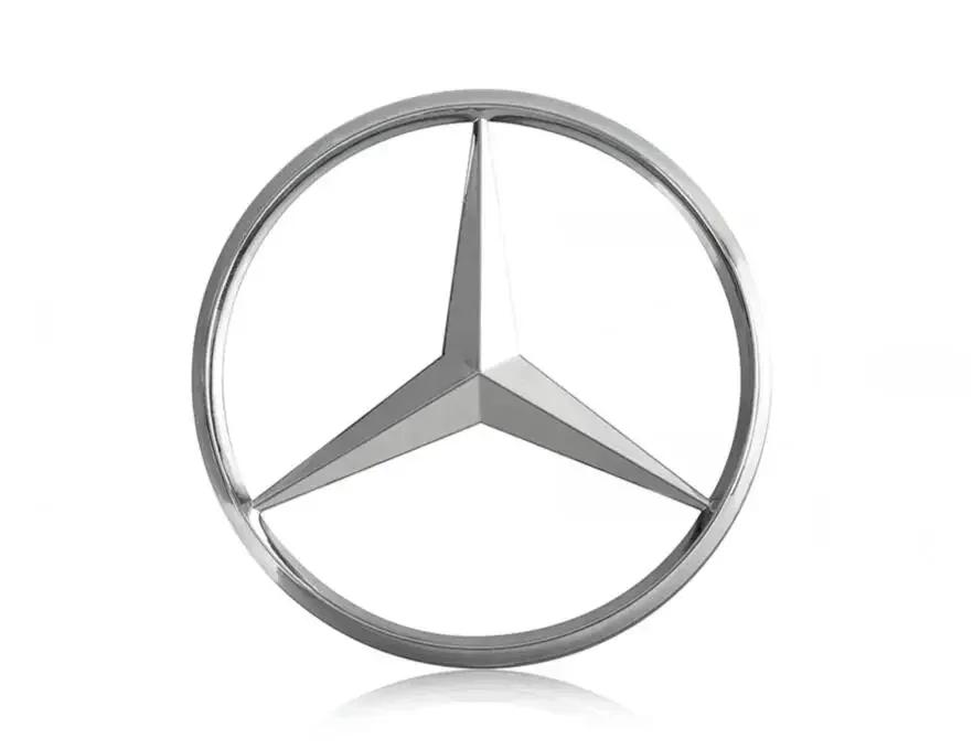 Новый 2025 Для Mercedes Benz 70 мм 3D Металлический Стайлинг Автомобиля Значок на Капот Декор Наклейка для Mercedes Benz E C G M S A B Класса W176