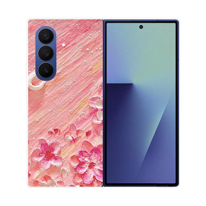 Для Samsung Galaxy Z Fold 7 6 5 4 3 2 Чехол Прозрачная Защитная Задняя Крышка Жесткий ПК Корпус Для Samsung Z Fold7 Fold6 Fold5 Чехол