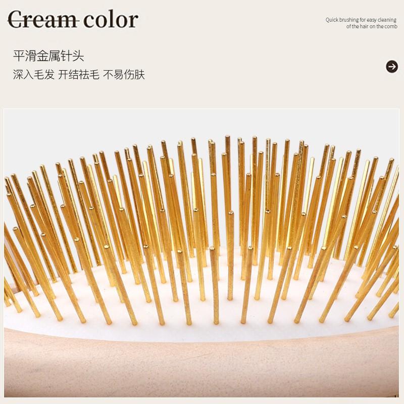 Wooden Pet Grooming Brush Dogs Cats Double-Sided Detangling Comb Massage Hair Removal Natural Bristle