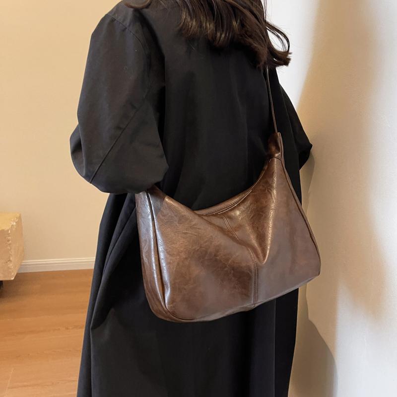 Сумка большой вместимости Женская кожаная сумка через плечо Женская сумка для пельменей