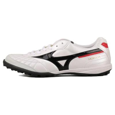 Morelia M8 Удобные TF (Резиновые шипы) Футбольные бутсы из кожи кенгуру Мужские футбольные бутсы Бело-черные Q1GB210009