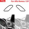 Для Alfa Romeo 159 2005-2011 Автоаксессуары Черный рояль Панель приборов Обе стороны Декоративная накладка на воздуховод Модифицированная наклейка в салон