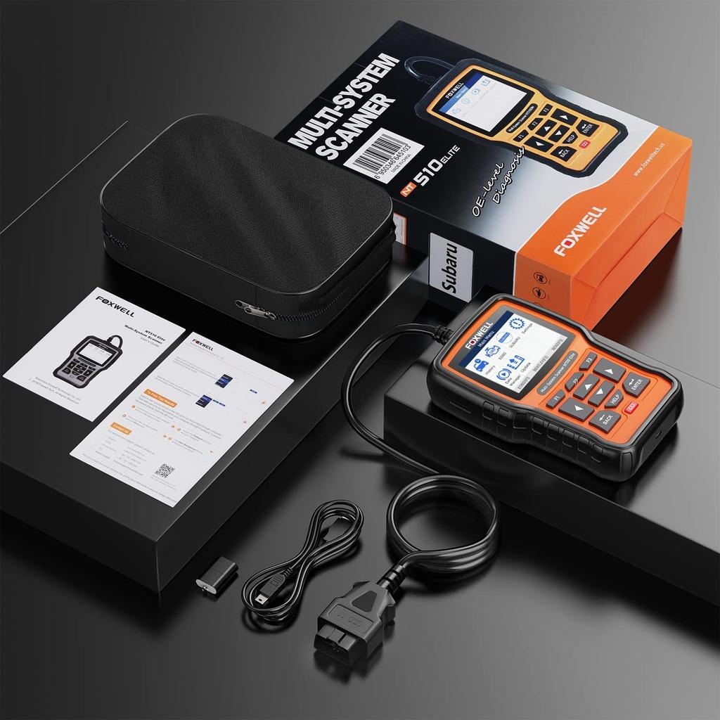 FOXWELL NT510 Elite OBD2 Scanner All System Scan Code Reader Active Test ECU Coding OBD OBD2 Car Diagnostic Tool Free Update
